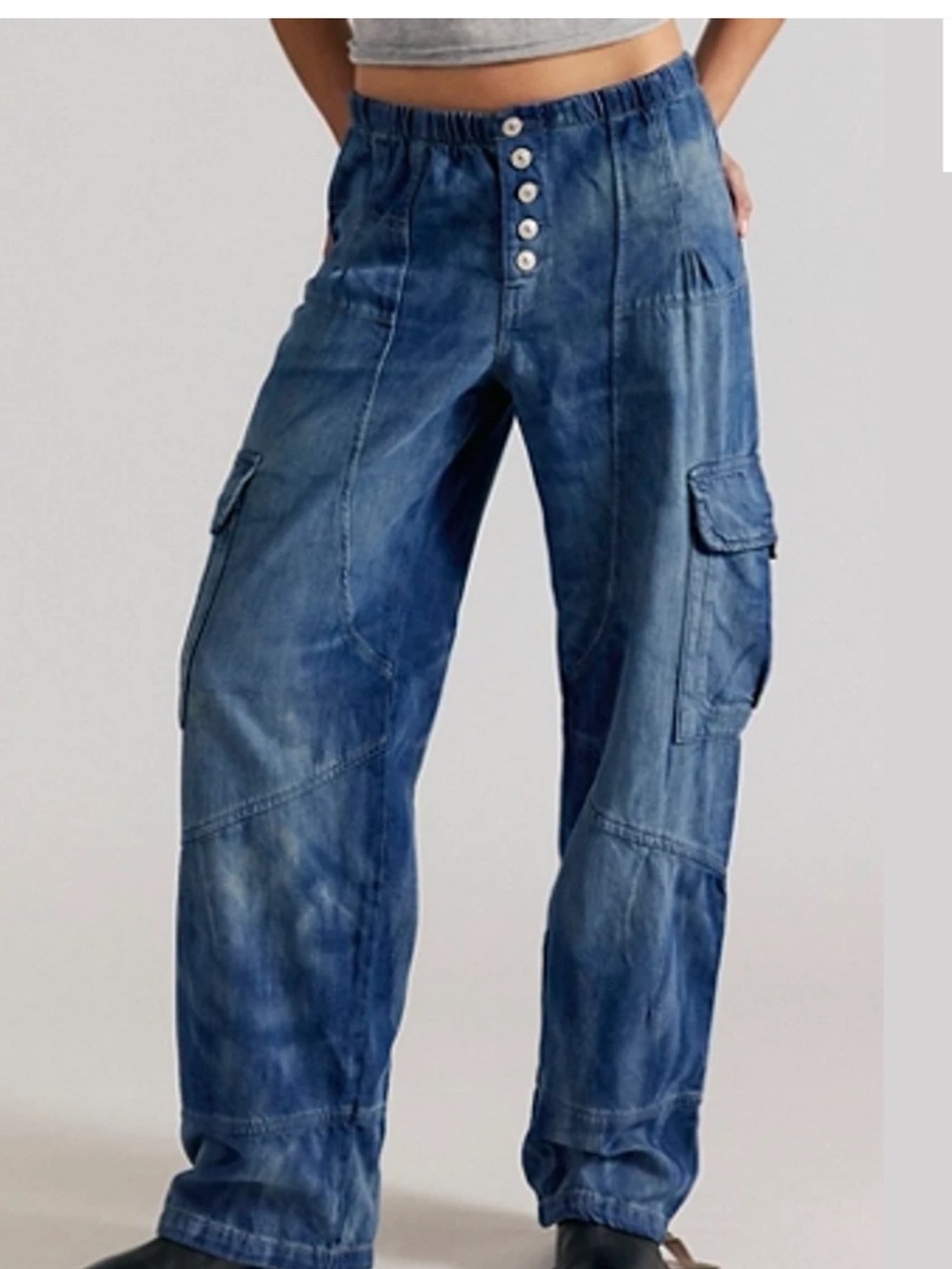 Free People We The Free Wallflower Pull-On Jeans